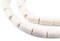 The Bead Chest White Tube Natural Wood Beads (15x8mm): Organic Eco-Friendly Wooden Bead Strand for DIY Jewelry, Crafts, Necklace and Bracelet Making